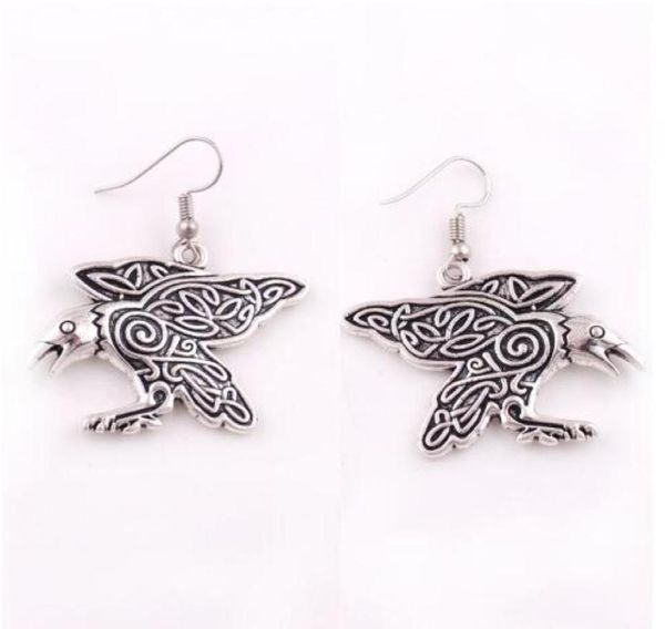 hy095 nordic viking vintage raven earrings talisman animals charm necklaces crow amulet pendant earrings with spirals accessories 6119224, Silver
hy095 nordic viking vintage raven earrings talisman animals charm necklaces crow amulet pendant earrings with spirals accessories 6119224, Silver