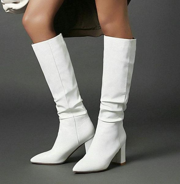 boots 2021 advanced pu leather women knee high fashion pointed toe square heel ladies western short plush winte shoes2219233, Black
boots 2021 advanced pu leather women knee high fashion pointed toe square heel ladies western short plush winte shoes2219233, Black