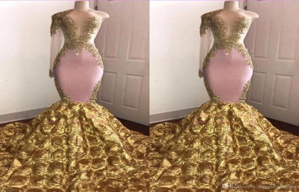 african mermaid prom dresses sheer jewel neck gold appliqued one shoulder sweep train 3d flowers evening formal party gown pageant3068360, Black
african mermaid prom dresses sheer jewel neck gold appliqued one shoulder sweep train 3d flowers evening formal party gown pageant3068360, Black