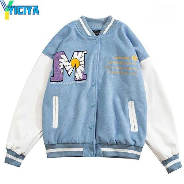 yiciya men's jackets patchwork college baseball men hip hop letter flower embroidery mens oversized streetwear varsity bomber coats, Black;brown
yiciya men's jackets patchwork college baseball men hip hop letter flower embroidery mens oversized streetwear varsity bomber coats, Black;brown