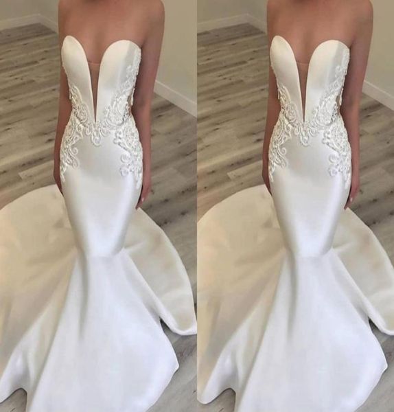 satin mermaid wedding dresses sweetheart sweep train appliqued custom made bohemian wedding dress plus size country bridal gowns6881265, White
satin mermaid wedding dresses sweetheart sweep train appliqued custom made bohemian wedding dress plus size country bridal gowns6881265, White