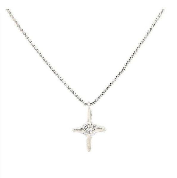 new necklace women's kvk diamond cross simple and fashionable long collar chain jewelry live broadcast, Silver
new necklace women's kvk diamond cross simple and fashionable long collar chain jewelry live broadcast, Silver