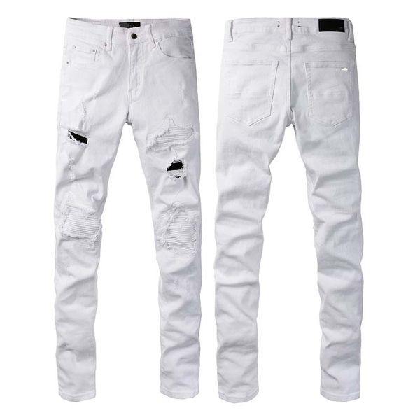 new high-quality jeans tattered and ripped motorcycle pants slim fit motorcycle jeans men's designer jeans size 28-40 #21, Blue
new high-quality jeans tattered and ripped motorcycle pants slim fit motorcycle jeans men's designer jeans size 28-40 #21, Blue