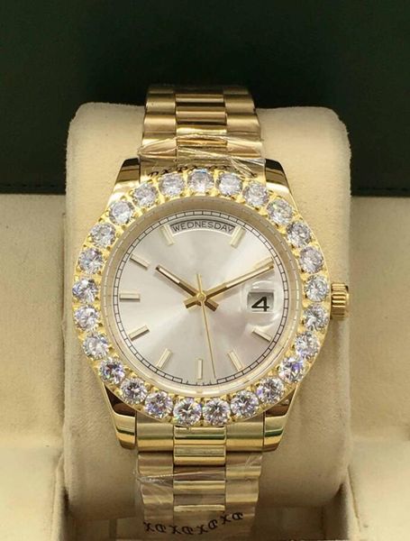 29 style 43mm men's mechanical watch mens big diamond watches mens stainless steel folding buckle sport business wristwatch montre de l, Slivery;brown
29 style 43mm men's mechanical watch mens big diamond watches mens stainless steel folding buckle sport business wristwatch montre de l, Slivery;brown