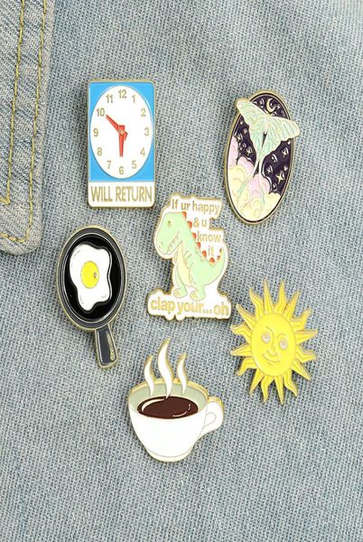 creative fun animal dinosaur butterfly star sun enamel pins fried egg coffee clock alloy brooch badge women jewelry gift2784805, Blue
creative fun animal dinosaur butterfly star sun enamel pins fried egg coffee clock alloy brooch badge women jewelry gift2784805, Blue