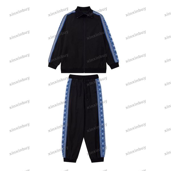 xinxinbuy men designer coat jacket paris jacquard letter embroidery ribbon sets cotton tracksuit long sleeve women blue black white xs-xl, Black;brown
xinxinbuy men designer coat jacket paris jacquard letter embroidery ribbon sets cotton tracksuit long sleeve women blue black white xs-xl, Black;brown
