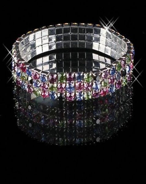 cute colorful bracelet bling bling 3 row multicolor rhinestone bracelets stretch bangle prom evening wedding party jewelry bridal1590500, White
cute colorful bracelet bling bling 3 row multicolor rhinestone bracelets stretch bangle prom evening wedding party jewelry bridal1590500, White
