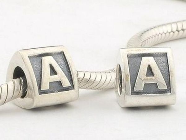 5pcslot solid 925 sterling silver alphabet letter a charm beads fit european pandora style charm bead bracelet5298483, Black
5pcslot solid 925 sterling silver alphabet letter a charm beads fit european pandora style charm bead bracelet5298483, Black