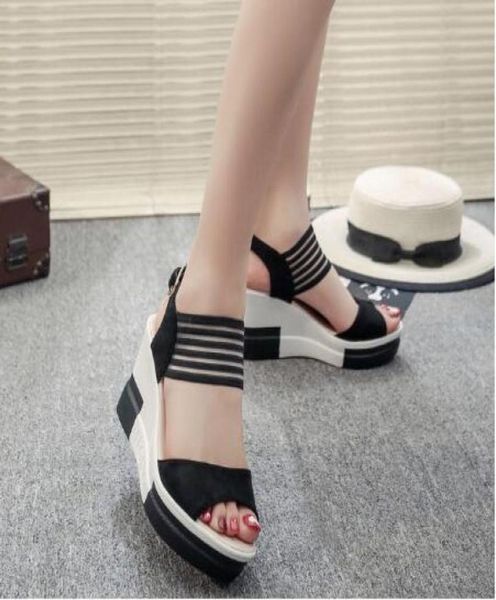 new fashion wedge women shoes casual belt buckle high heel shoes fish mouth sandals 2019 luxury sandal women buty damskie4278761, Black
new fashion wedge women shoes casual belt buckle high heel shoes fish mouth sandals 2019 luxury sandal women buty damskie4278761, Black