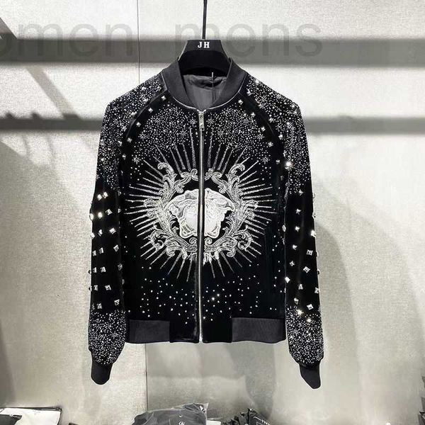 men's jackets designer autumn mens jacket heavy industry embroidery diamond cardigan zipper jackets men women rivet coats 6r5r, Black;brown
men's jackets designer autumn mens jacket heavy industry embroidery diamond cardigan zipper jackets men women rivet coats 6r5r, Black;brown