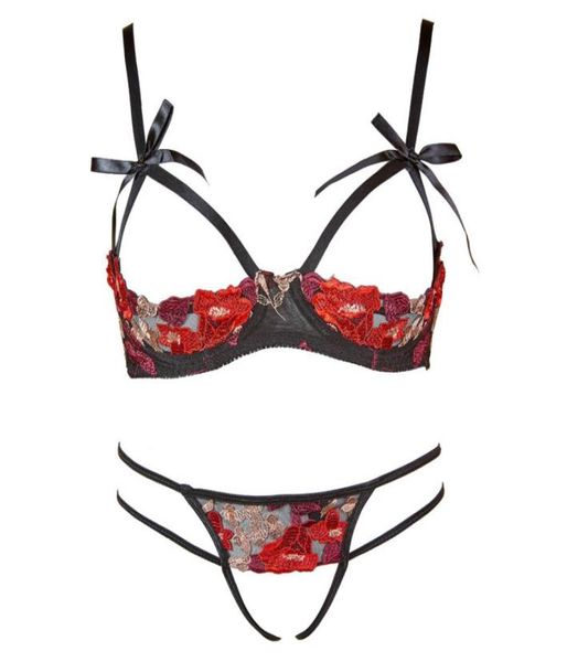 lingerie open bra crotchless rose lace embroidery bra with panties suit women underwear set lenceria femenina s181015095835480, Red;black
lingerie open bra crotchless rose lace embroidery bra with panties suit women underwear set lenceria femenina s181015095835480, Red;black