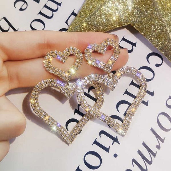 pendant necklaces charm lats fashion exaggerated rhinestone double heart dangle earring wild long peach heart earrings for women modern part, Silver
pendant necklaces charm lats fashion exaggerated rhinestone double heart dangle earring wild long peach heart earrings for women modern part, Silver