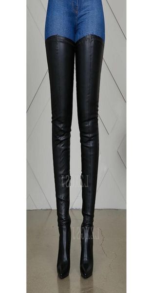 women thigh high boots pu leather black high heels ladies shoes pointed toe stiletto waterproof over the knee long boots3044168
women thigh high boots pu leather black high heels ladies shoes pointed toe stiletto waterproof over the knee long boots3044168