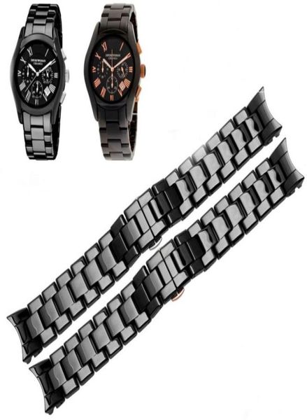 black ceramic watchband 22mm for ar1400 ar1410 wrist strap replacement bracelet4180489, Black;brown
black ceramic watchband 22mm for ar1400 ar1410 wrist strap replacement bracelet4180489, Black;brown
