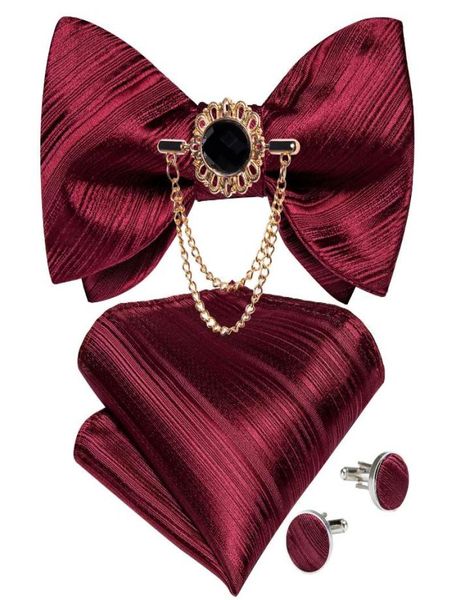 bow ties mens bowtie classic red fashion wedding party formal satin gift pattern multicolor adjust neck tie pocket square se7377519, Black;gray 
bow ties mens bowtie classic red fashion wedding party formal satin gift pattern multicolor adjust neck tie pocket square se7377519, Black;gray