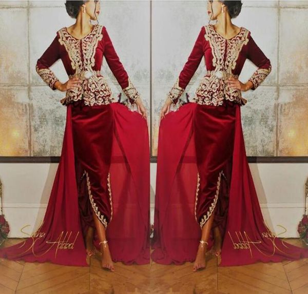2019 burgundy velvet caftan karakou algerien prom formal dresses with gold lace long sleeve peplum occasion evening gown wear2935678, Black;red
2019 burgundy velvet caftan karakou algerien prom formal dresses with gold lace long sleeve peplum occasion evening gown wear2935678, Black;red