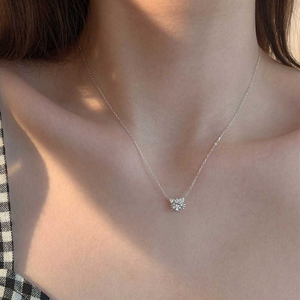 pendant necklaces fashionable 925 sterling silver sparkling diamond cat necklace women's simple and cute collar chain party jewelry acc
pendant necklaces fashionable 925 sterling silver sparkling diamond cat necklace women's simple and cute collar chain party jewelry acc