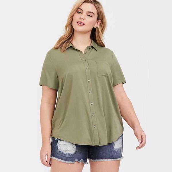 loose fitting comfortable slimming and cool short sleeved shirt summer large women's clothingiz5o, Black
loose fitting comfortable slimming and cool short sleeved shirt summer large women's clothingiz5o, Black