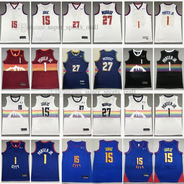 15 jokic jersey man women youth stitched basketball 27 jamal murray 1 michael porter jr. jersey black wite red new blue city kids boys, Black;red
15 jokic jersey man women youth stitched basketball 27 jamal murray 1 michael porter jr. jersey black wite red new blue city kids boys, Black;red