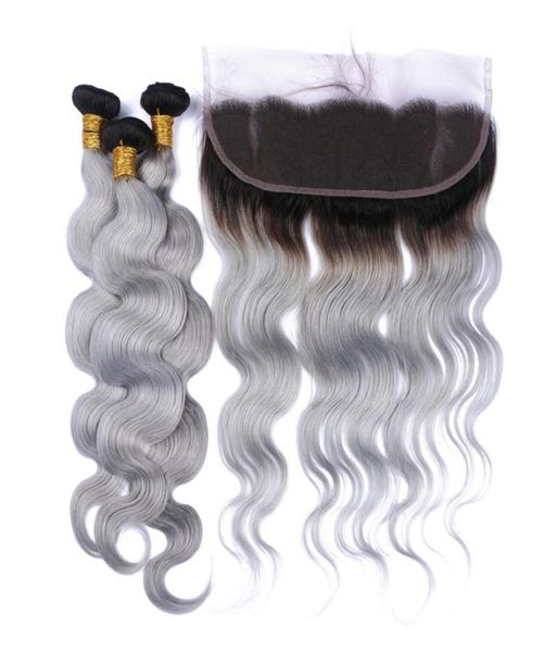 dark root 1bgrey ombre brazilian human hair weaves body wave with 13x4 full lace frontal closure ombre silver grey virgin hair 31928153, Black;brown
dark root 1bgrey ombre brazilian human hair weaves body wave with 13x4 full lace frontal closure ombre silver grey virgin hair 31928153, Black;brown