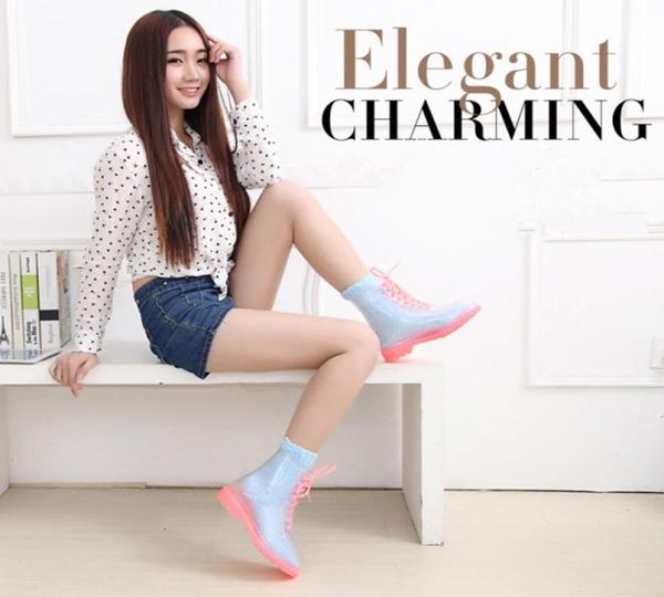 2017 new arrival 6 colors transparent rain boots women waterproof martin boots water jelly shoes botas feminina zapatos mujer9380310, Black;red
2017 new arrival 6 colors transparent rain boots women waterproof martin boots water jelly shoes botas feminina zapatos mujer9380310, Black;red