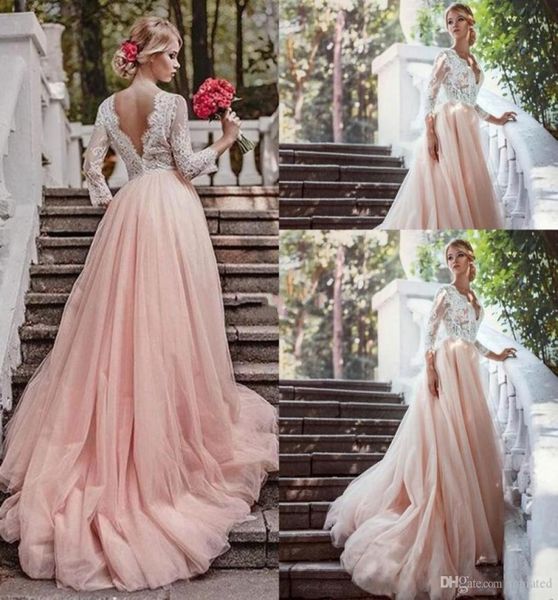blush pink lace country 2017 a line wedding dresses vneck long sleeve backless full appliques empire tulle sweep train weddi4795920, White
blush pink lace country 2017 a line wedding dresses vneck long sleeve backless full appliques empire tulle sweep train weddi4795920, White