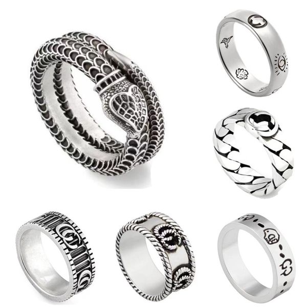 s925 sterling silver designer rings mens womens luxury band rings fashion jewelry engagement party letters classic ring, Slivery;golden
s925 sterling silver designer rings mens womens luxury band rings fashion jewelry engagement party letters classic ring, Slivery;golden