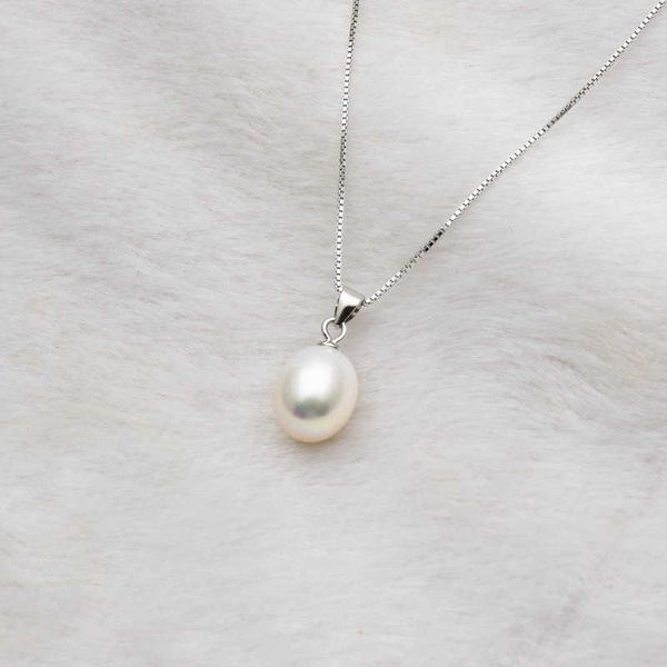 freshwater pearl french necklace female natural pearl temperament simple water drop pure clavicle chain, Silver
freshwater pearl french necklace female natural pearl temperament simple water drop pure clavicle chain, Silver