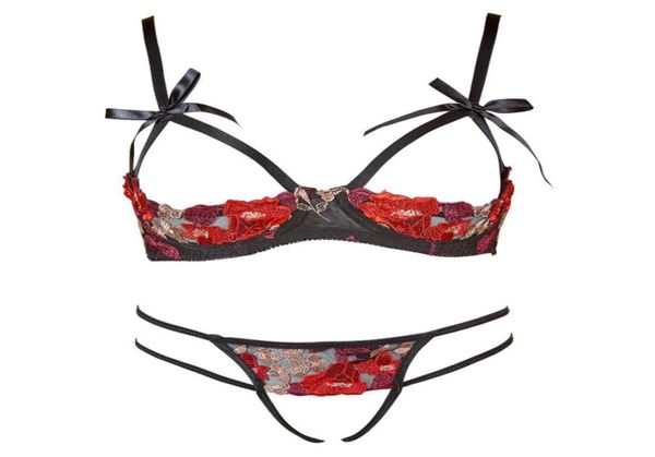 lingerie open bra crotchless rose lace embroidery bra with panties suit women underwear set lenceria femenina s181015091387295, Red;black
lingerie open bra crotchless rose lace embroidery bra with panties suit women underwear set lenceria femenina s181015091387295, Red;black