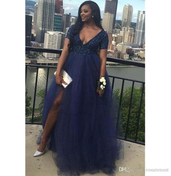 african black girls prom dress navy blue split long formal pageant holidays wear graduation evening party gown plus size5806712, Black;red
african black girls prom dress navy blue split long formal pageant holidays wear graduation evening party gown plus size5806712, Black;red