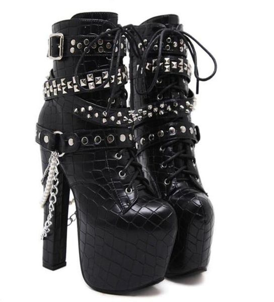 zip metal chains rivet motorcycle boots women shoes super high heels platform ankle boots punk rock gothic biker yma7045297459, Black
zip metal chains rivet motorcycle boots women shoes super high heels platform ankle boots punk rock gothic biker yma7045297459, Black