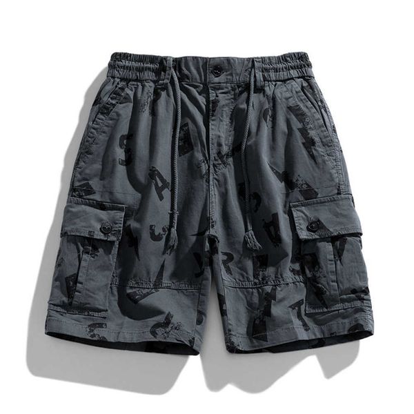 new summer men's camouflage work shorts trendy brand loose multi bag casual five point pants, Black
new summer men's camouflage work shorts trendy brand loose multi bag casual five point pants, Black