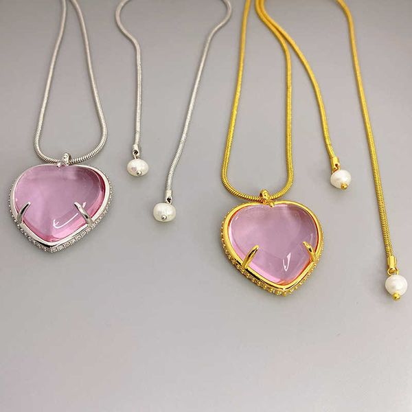 new fashion personalized heart-shaped crystal necklace chain adjustable sweater chain fashion accessories, Silver
new fashion personalized heart-shaped crystal necklace chain adjustable sweater chain fashion accessories, Silver
