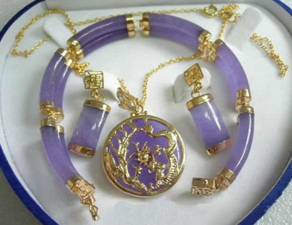 purple jade gold plated fortune dragon phenix bracelet pendant necklace earrings8979394, Black
purple jade gold plated fortune dragon phenix bracelet pendant necklace earrings8979394, Black