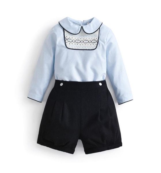 2pcs children boutique boys smocked clothes set baby spanish style clothing suit toddler hand made smocking blouses black shorts 29088190, White;black
2pcs children boutique boys smocked clothes set baby spanish style clothing suit toddler hand made smocking blouses black shorts 29088190, White;black