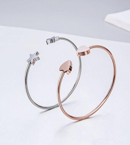 316l titanium heart bracelet fashion 18k rose gold bracelet titanium steel star ms bracelet women039s bangle3038051, Black
316l titanium heart bracelet fashion 18k rose gold bracelet titanium steel star ms bracelet women039s bangle3038051, Black