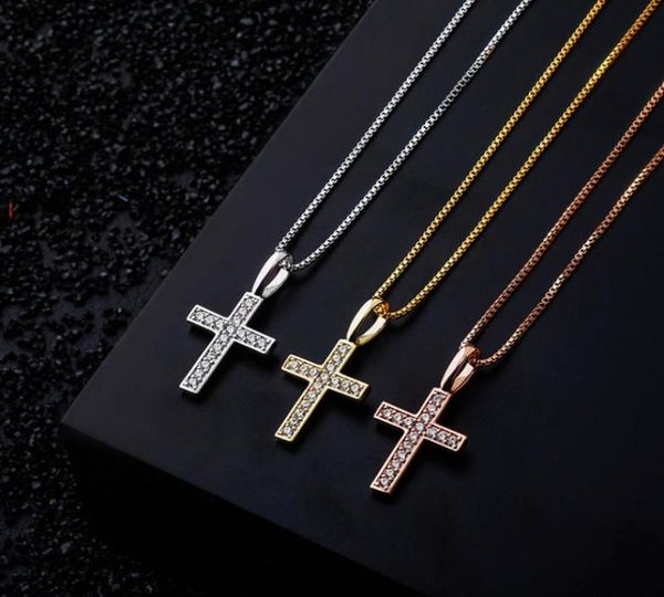 925 sterling silver cross necklaces fashion gold silver color men women bling zircon iced out hip hop necklaces jewelry7049191
925 sterling silver cross necklaces fashion gold silver color men women bling zircon iced out hip hop necklaces jewelry7049191