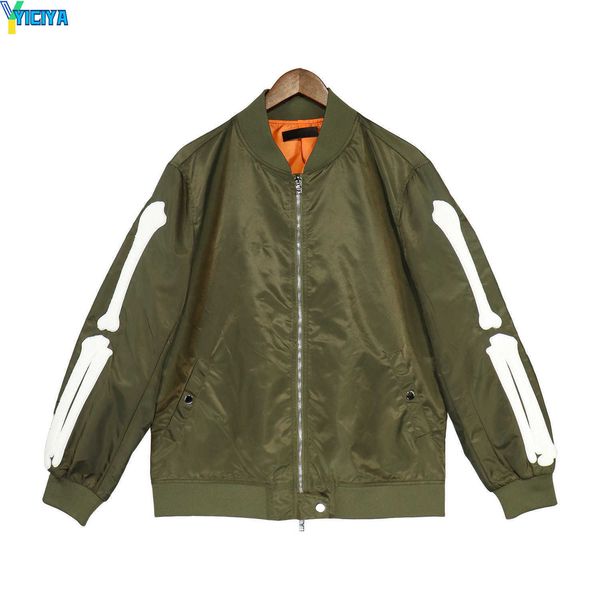 yiciya mens luxurys designer v-neck jackets high street fashion bone pattern printing bomber jacket casual streetwear outerwear coats men bl, Black;brown
yiciya mens luxurys designer v-neck jackets high street fashion bone pattern printing bomber jacket casual streetwear outerwear coats men bl, Black;brown