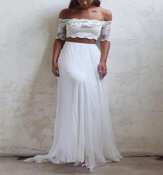 fashion boho beach 2 pieces wedding dresses gown off the shoulder lace chiffon summer designer vestiod de bridal gowns7321941, White
fashion boho beach 2 pieces wedding dresses gown off the shoulder lace chiffon summer designer vestiod de bridal gowns7321941, White
