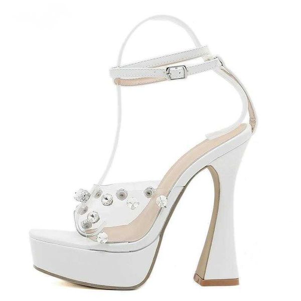 woman sandals chunky platform ankle buckle strap woman 2023 crystal transparent catwalk banquet high heels shoes 230511, Black
woman sandals chunky platform ankle buckle strap woman 2023 crystal transparent catwalk banquet high heels shoes 230511, Black