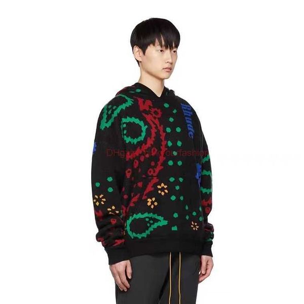 designer clothing mens sweatshirts hoodies rhude high street niche jacquard full print cashew flower hooded knit sweater for both men women, Black
designer clothing mens sweatshirts hoodies rhude high street niche jacquard full print cashew flower hooded knit sweater for both men women, Black
