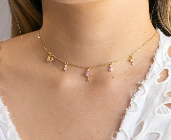fashion women girl jewelry cute lovely moon star starry sky charms drop choker necklace 2021 new trendy2921675, Silver
fashion women girl jewelry cute lovely moon star starry sky charms drop choker necklace 2021 new trendy2921675, Silver
