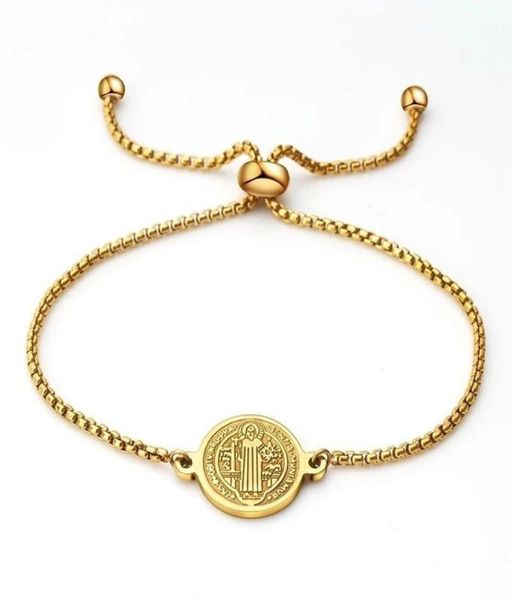 charm bracelets 100 stainless steel san benito bracelet for women goldsilver color metal saint benedict cross medal adjustable c1885644, Golden;silver
charm bracelets 100 stainless steel san benito bracelet for women goldsilver color metal saint benedict cross medal adjustable c1885644, Golden;silver