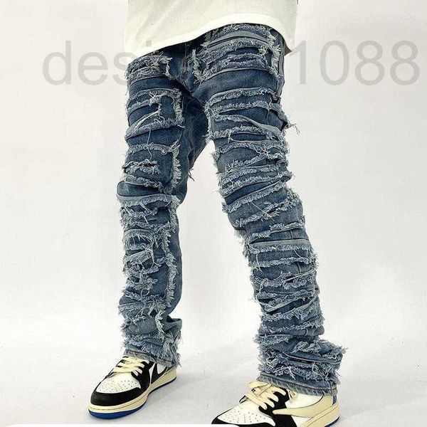 designer men's jeans denim jean retro hole ripped distressed straight washed harajuku hip hop loose trousers pvja, Blue
designer men's jeans denim jean retro hole ripped distressed straight washed harajuku hip hop loose trousers pvja, Blue