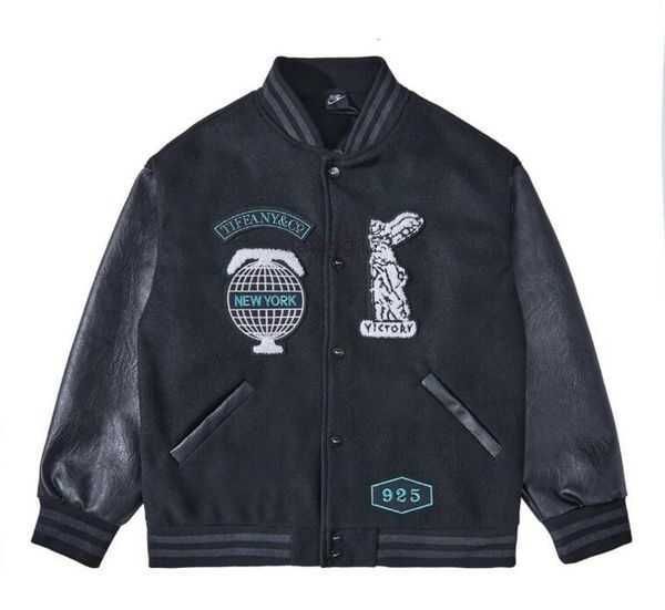 2023ss black baseball jackets men designer jacket tiffany leather sleeve new york mens coats 925 1 pllt, Black;brown
2023ss black baseball jackets men designer jacket tiffany leather sleeve new york mens coats 925 1 pllt, Black;brown