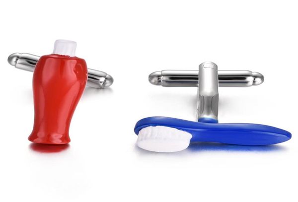 yoursfs 6 pairsset toothbrush and toothpaste modeling cuff links men fashion gold plated unique christmas anniversary holiday bir1216549, Silver
yoursfs 6 pairsset toothbrush and toothpaste modeling cuff links men fashion gold plated unique christmas anniversary holiday bir1216549, Silver