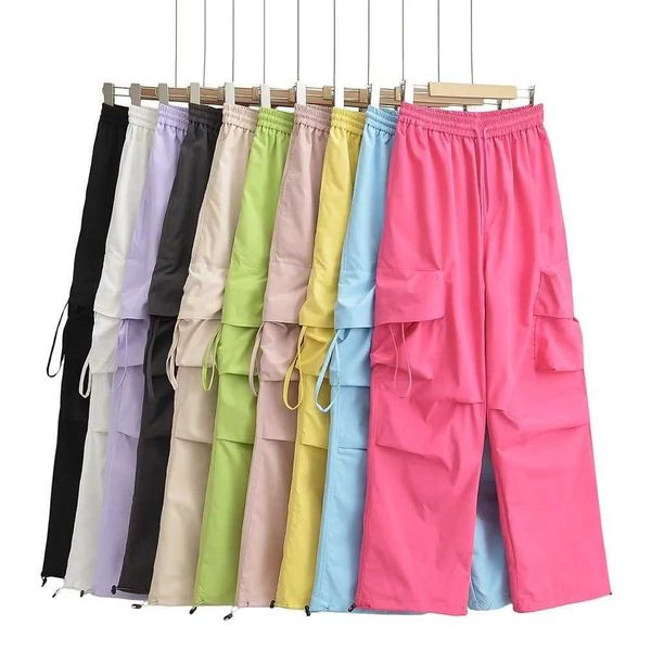 design high waist large pocket american cargo pants women's loose ribbon straight wide leg pants women's casual floor pants bf, Black
design high waist large pocket american cargo pants women's loose ribbon straight wide leg pants women's casual floor pants bf, Black