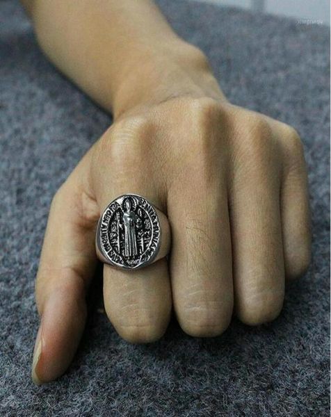 cluster rings men039s stainless steel ring retro constantine character christian7131416, Golden;silver
cluster rings men039s stainless steel ring retro constantine character christian7131416, Golden;silver