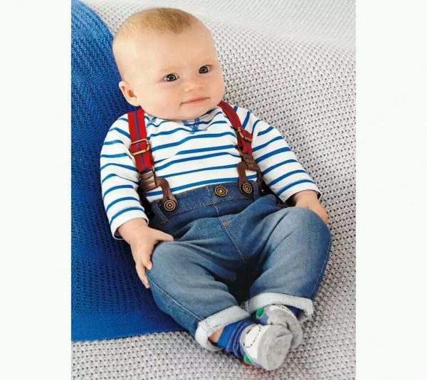 baby boys striped denim suspender jumpsuits suits 2pcs setstshirtjeans boys tracksuits infant clothes children clothe1416915, White
baby boys striped denim suspender jumpsuits suits 2pcs setstshirtjeans boys tracksuits infant clothes children clothe1416915, White