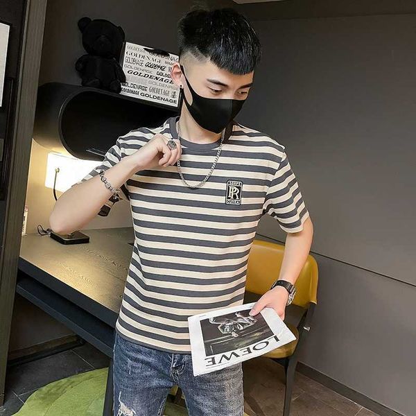 summer t-shirt men's ins fashion brand stripe half sleeve 2023 new men's half sleeve summer clothing half sleevev7fu, White;black
summer t-shirt men's ins fashion brand stripe half sleeve 2023 new men's half sleeve summer clothing half sleevev7fu, White;black